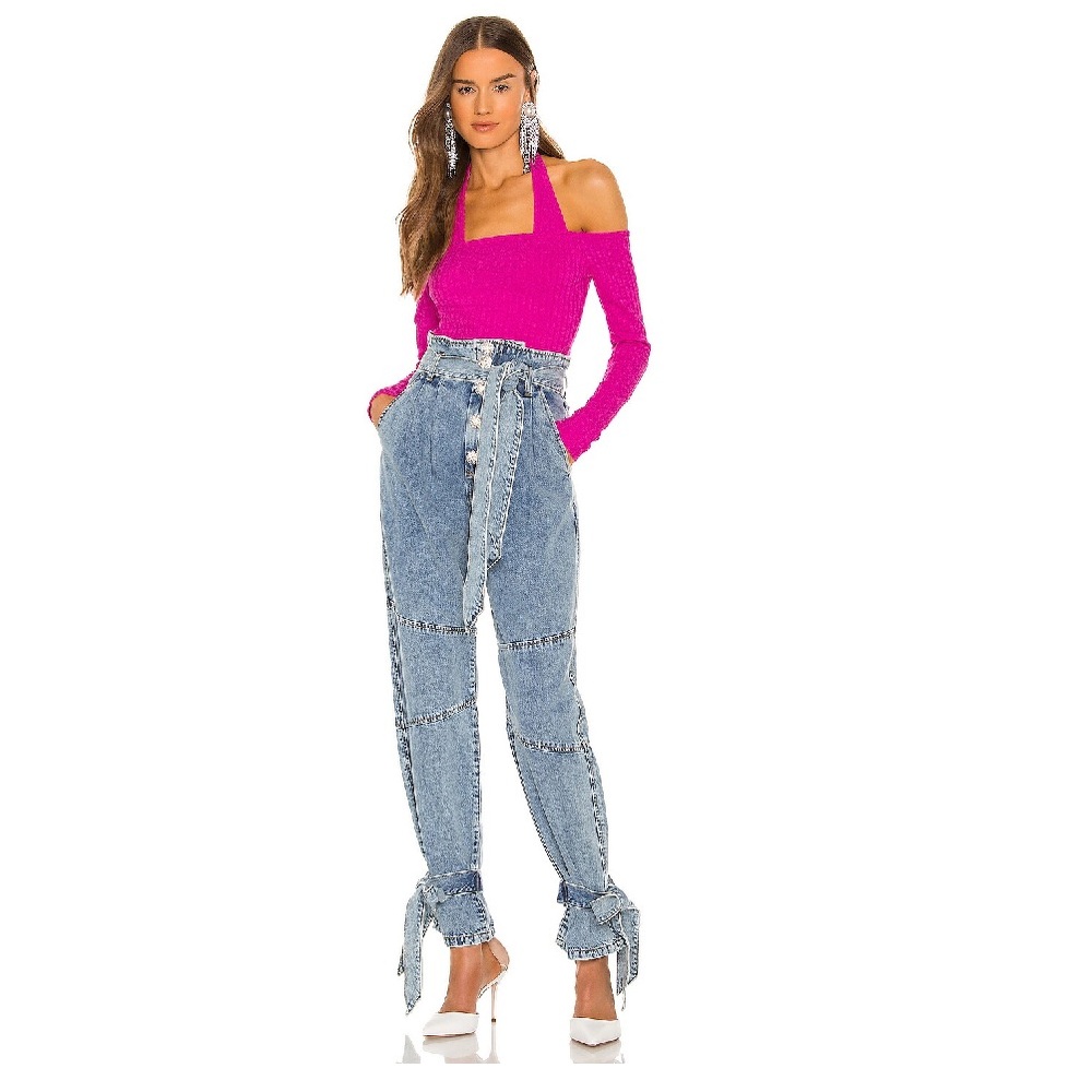 Lovers and Friends Denim Alexis paper bag jeans.